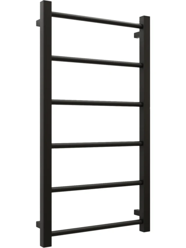 Полотенцесушитель водяной Grota Simple 80x43, RAL9005 черный матовый