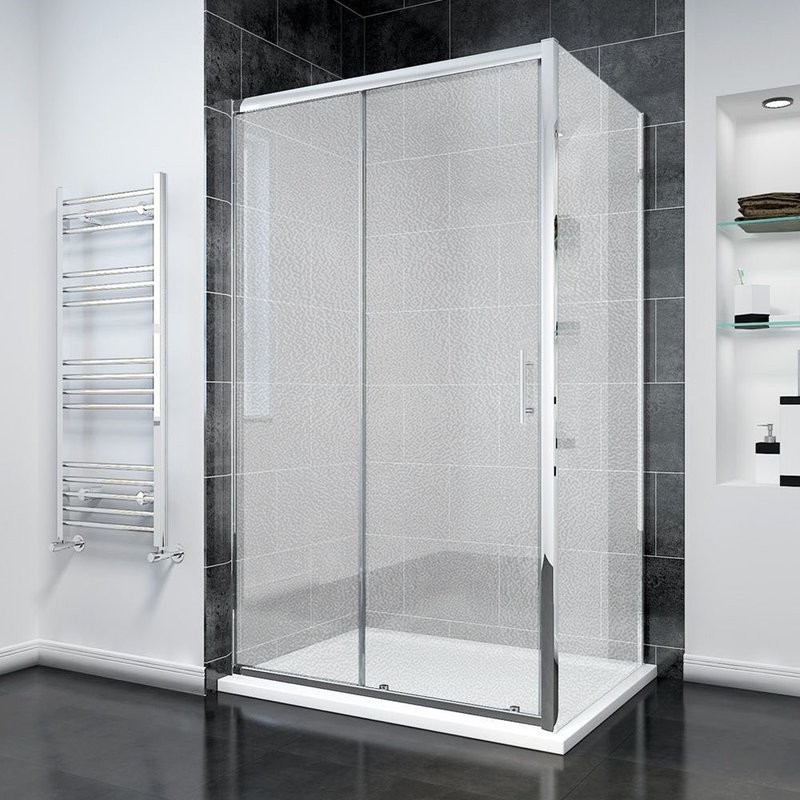 Душевой уголок Veconi Rovigo RV-055 110х80 см, профиль хром, стекло текстурное pear