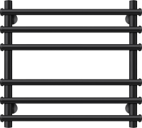 Полотенцесушитель водяной Secado Турин Плюс 60x55 см, матовый черный, лесенка
