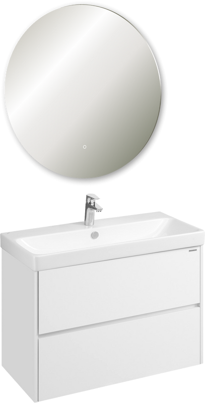 Мебель для ванной комнаты AQUATON Сканди 90 белый глянец, белый матовый, зеркало DIWO Воронеж