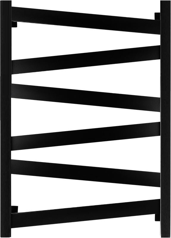 Полотенцесушитель электрический Secado Мирано плюс 85x55 см, подключение справа, матовый черный, лесенка