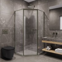 Душевой уголок Timo TTSS-100/13C-8L 100x100 см, профиль никель, стекло прозрачное