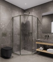 Душевой уголок Timo TTSS-100/13C-8L 100x100 см, профиль никель, стекло прозрачное