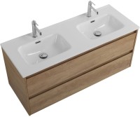 Мебель для ванной комнаты BelBagno Kraft 140 2 ящика, для двоих, rovere nebrasca nature