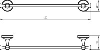 Полотенцедержатель Migliore Fortuna 27660 золото