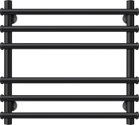 Полотенцесушитель электрический Secado Турин Плюс 60x55 см, подключение справа, матовый черный, лесенка