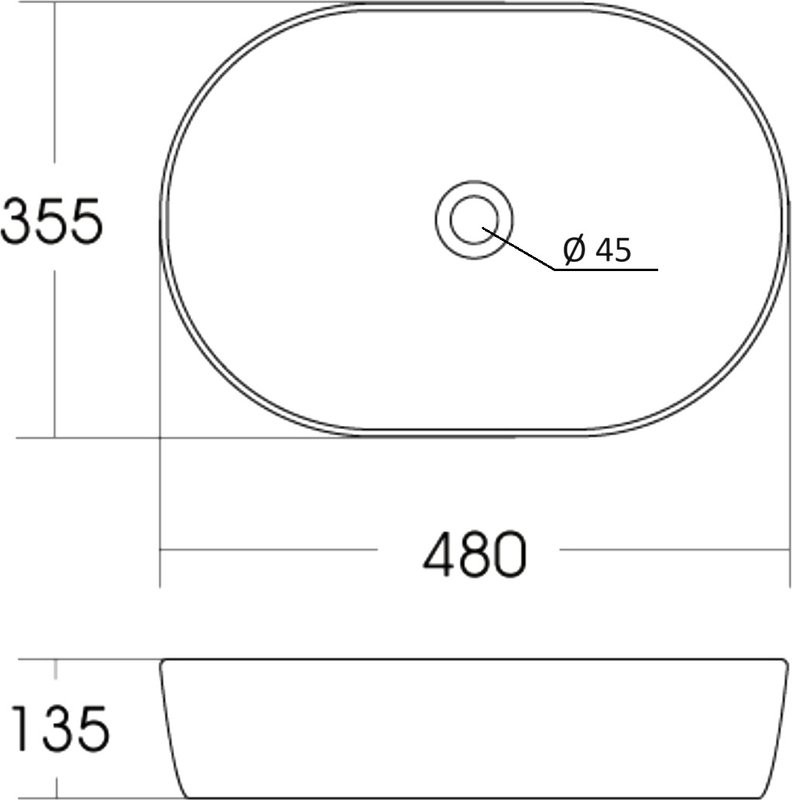Мебель для ванной комнаты Orange Line 60 подвесная, 2 ящика, матовая белая с раковиной B05-480W