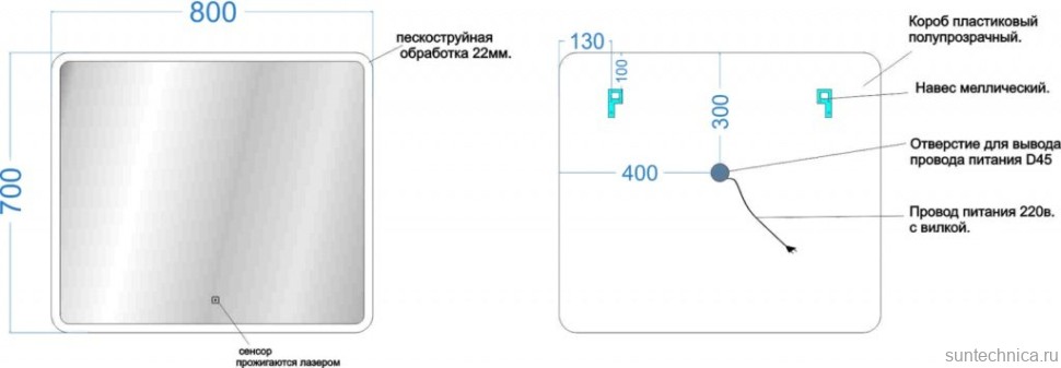 Мебель для ванной комнаты Sancos Libra 80 см белый глянец, черная раковина