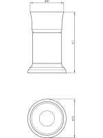Стакан Migliore Fortuna бронза