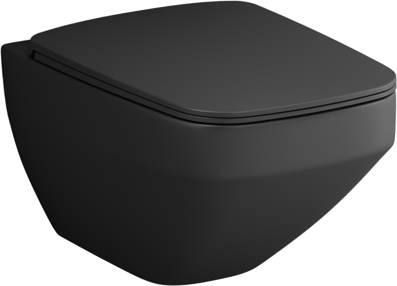 Унитаз подвесной AM.PM Inspire V2.0 FlashClean C50A1700MBSC безободковый, черный матовый