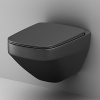 Унитаз подвесной AM.PM Inspire V2.0 FlashClean C50A1700MBSC безободковый, черный матовый