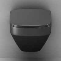 Унитаз подвесной AM.PM Inspire V2.0 FlashClean C50A1700MBSC безободковый, черный матовый