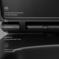 Унитаз подвесной AM.PM Inspire V2.0 FlashClean C50A1700MBSC безободковый, черный матовый