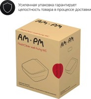 Унитаз подвесной AM.PM Inspire V2.0 FlashClean C50A1700MBSC безободковый, черный матовый