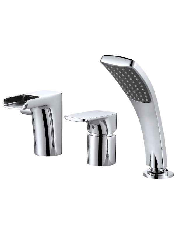 Смеситель на борт ванны D&K Berlin Freie DA1434201 хром