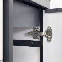 Тумба с раковиной Comforty Лозанна 100 напольная, под стиральную машину, белый глянец