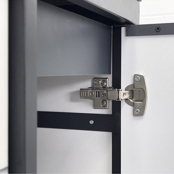 Тумба с раковиной Comforty Лозанна 100 напольная, под стиральную машину, белый глянец