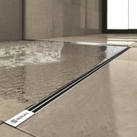 Душевой трап (лоток) Berges Super Slim 500 матовый хром, вертикальный