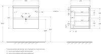 Мебель для ванной комнаты BelBagno Albano 60 подвесная, bianco lucido