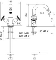 Смеситель для биде Migliore Reversa 28203 золото