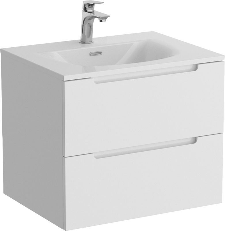 Тумба с раковиной BelBagno Etna 70 bianco opaco, раковина BB-8099-70