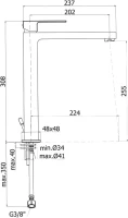 Смеситель для раковины Paffoni Light EL081CR Смеситель для раковины Paffoni Light EL081CR