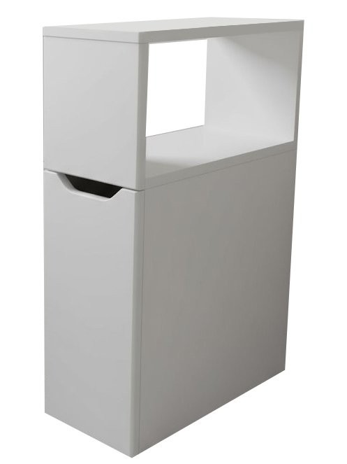 Тумба в туалет Sanflor 20 с нишей, белая