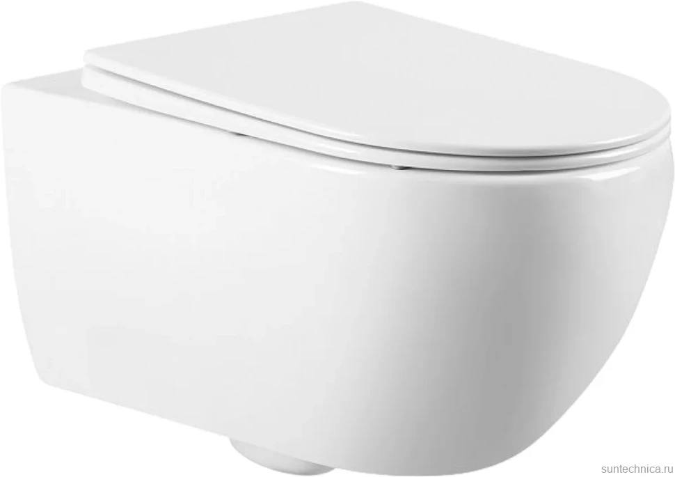 Унитаз подвесной Art&Max Siena AM221CHR/SC с микролифтом, белый