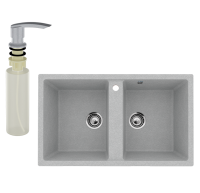 Мойка кухонная Ulgran U-708 342 графит + дозатор U-02 графит Мойка кухонная Ulgran U-708 342 графит + дозатор U-02 графит