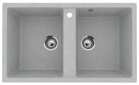 Мойка кухонная Ulgran U-708 342 графит + дозатор U-02 графит