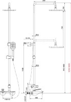 Душевая стойка Lemark Bellario LM6862C
