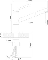 Комплект Мойка Florentina Липси 760 антрацит + Смеситель Фита FL антрацит