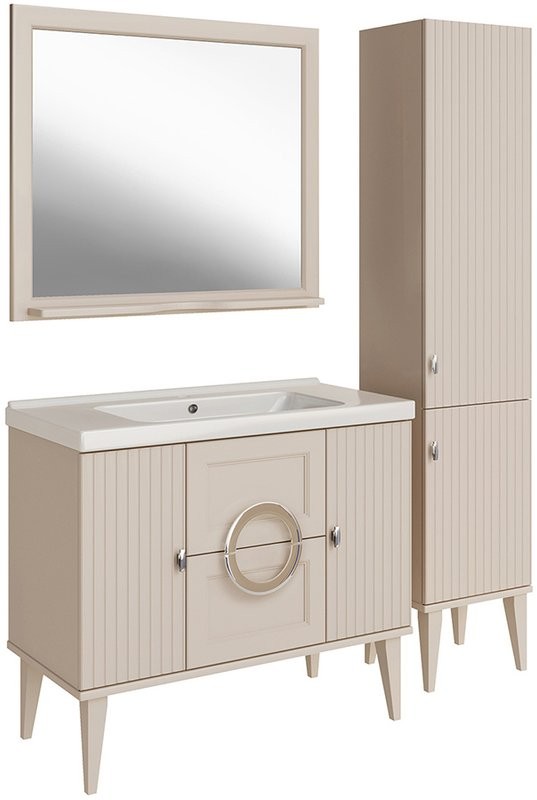 Зеркало ASB-Woodline Федерика 100 тирамису софт