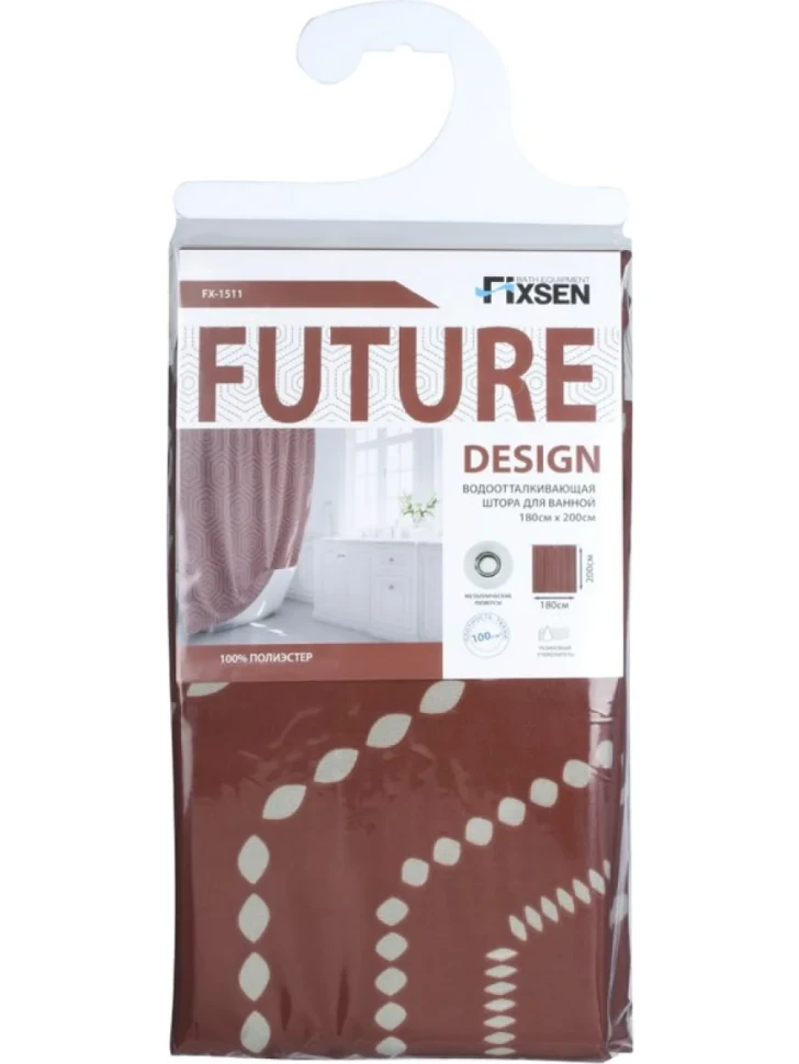 Штора для ванной Fixsen Design FX-1511 Future