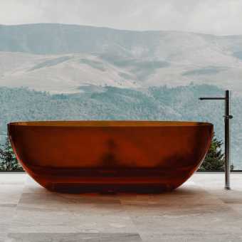 Прозрачная ванна ABBER Kristall AT9703Opal коричневая
