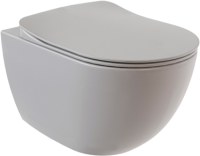 Унитаз подвесной Creavit Free FE322-11CG00E-0000 безободковый, холодный серый