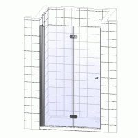 Душевая дверь в нишу Wasserkraft Weser 78F12 100 см