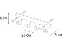 Крючок Fixsen Practica FX-805-4 хром Крючок Fixsen Practica FX-805-4 хром