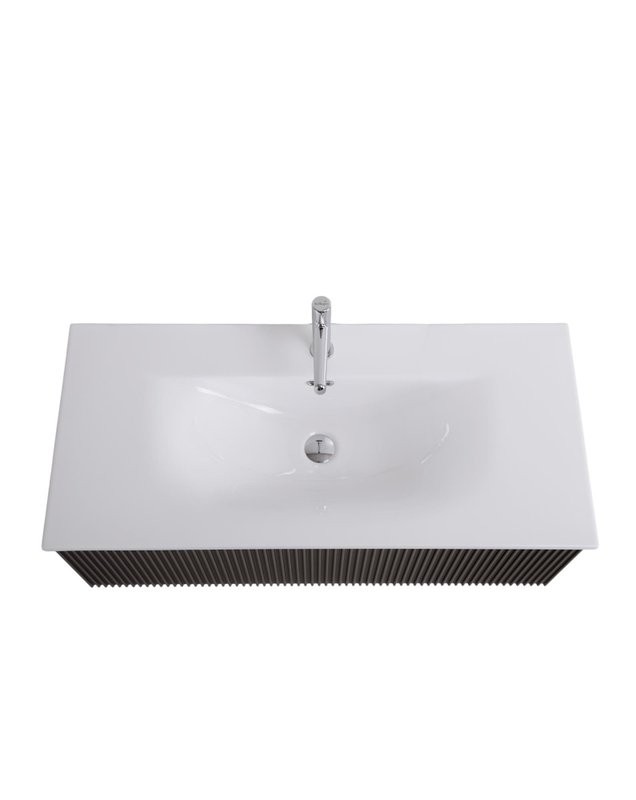 Тумба под раковину без столешницы BelBagno Uno 100 подвесная, 1 ящик, матовая темно-серая