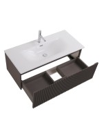 Тумба под раковину без столешницы BelBagno Uno 100 подвесная, 1 ящик, матовая темно-серая