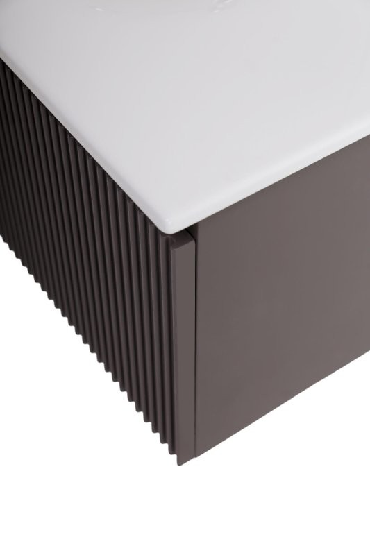 Тумба под раковину без столешницы BelBagno Uno 100 подвесная, 1 ящик, матовая темно-серая