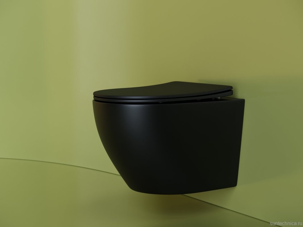 Унитаз подвесной Ceramicanova Uno Rimless CN11001MB черный матовый