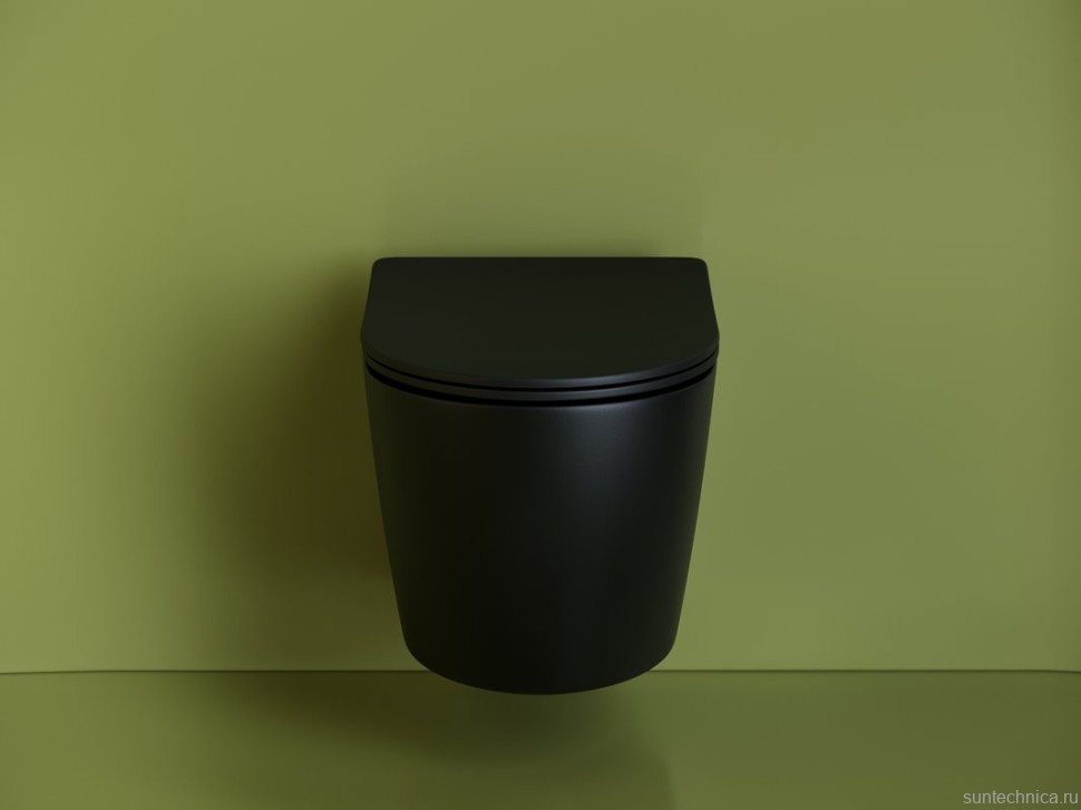 Унитаз подвесной Ceramicanova Uno Rimless CN11001MB черный матовый