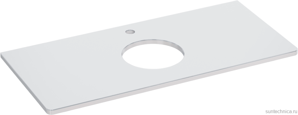 Тумба с раковиной Lemark Miano 100 белая глянцевая, раковина Триумф