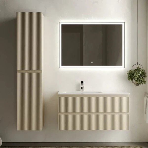 Мебель для ванной комнаты Sancos Snob R 100 см, L, beige soft