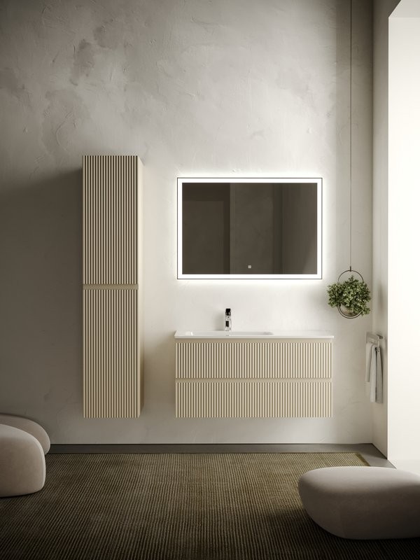Мебель для ванной комнаты Sancos Snob R 100 см, L, beige soft