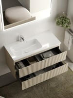 Мебель для ванной комнаты Sancos Snob R 100 см, L, beige soft