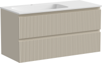 Мебель для ванной комнаты Sancos Snob R 100 см, L, beige soft