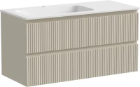 Мебель для ванной комнаты Sancos Snob R 100 см, L, beige soft