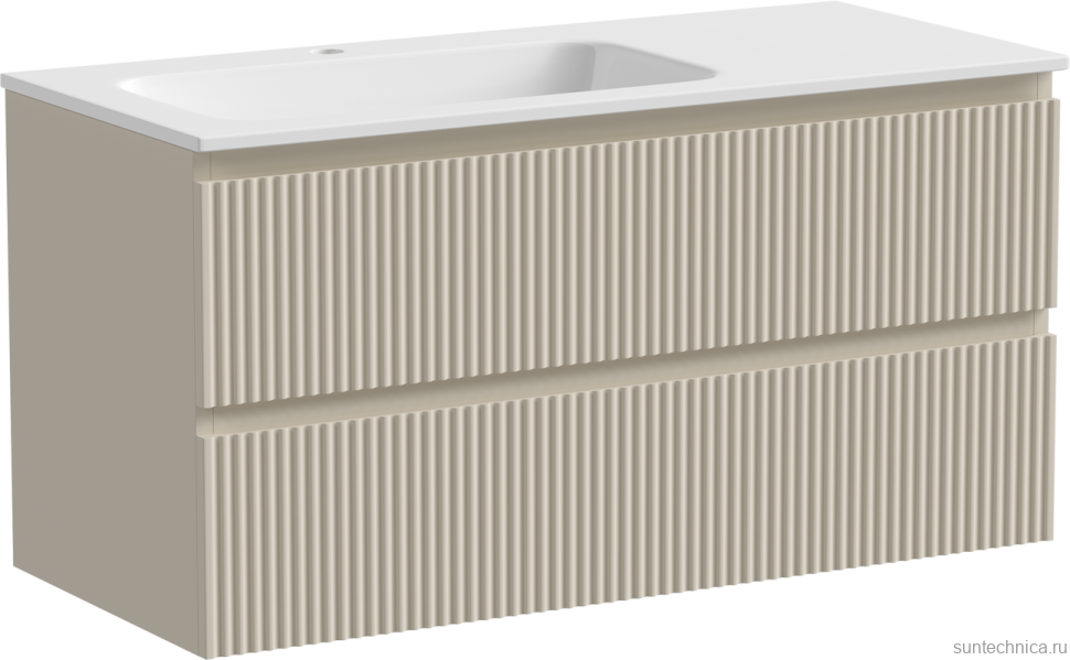 Мебель для ванной комнаты Sancos Snob R 100 см, L, beige soft